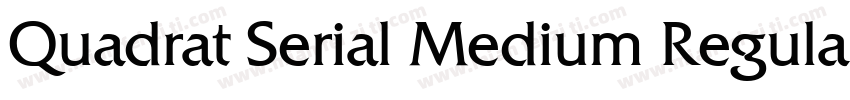 Quadrat Serial Medium Regular字体转换